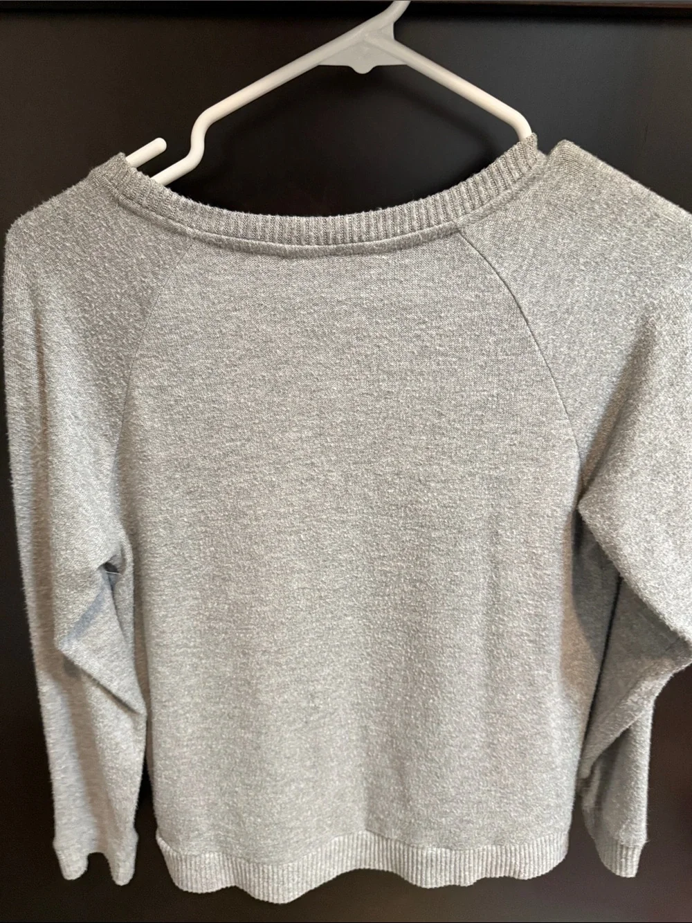 Girls' Gray Cat Sweater with Sequin Sunglasses